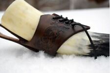 Leder Trinkhornhalter braun