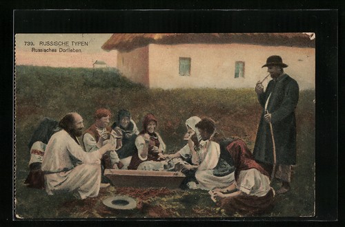 Russische dorfleute tracht - dorfleute,