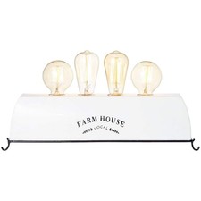 Brilliant Tischleuchte Retro Farm Life Weiß max. 4 x 30W E27 mit Schalter