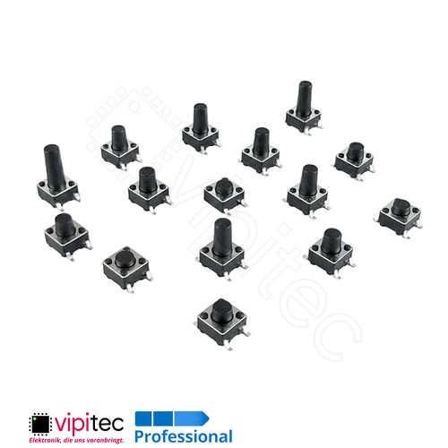 6x6 smd mikrotaster - 6x6, mm