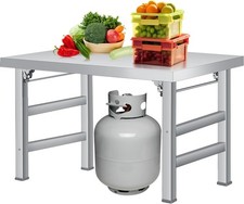 Edelstahl klapptisch 36x24 - edelstahl,