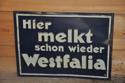 Altes blechschild - altes,