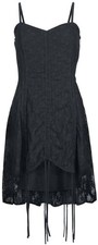 Vixxsin Mittellanges Kleid Damen Nala Dress schwarz Gothic