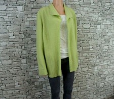 CHICOS DAMEN REINE KOCH WOLLE STRICKJACKE ÜBERWURF PISTAZIE GRÜN XL XXL