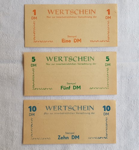 Wertschein lpg geld blanco - 3x,