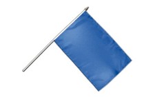 Einfarbig Blau Stockflagge