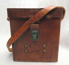 ORIGINELL Schultertasche KOFFER Leder ABENDTASCHE Rarität KÖFFERCHEN Antik 3656