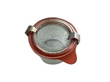 Kleines WECK Rundrand Glas 60 10 Transparent inkl. Klammern & Dichtungsgummi