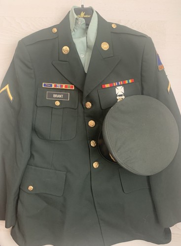 Army green dress - army,