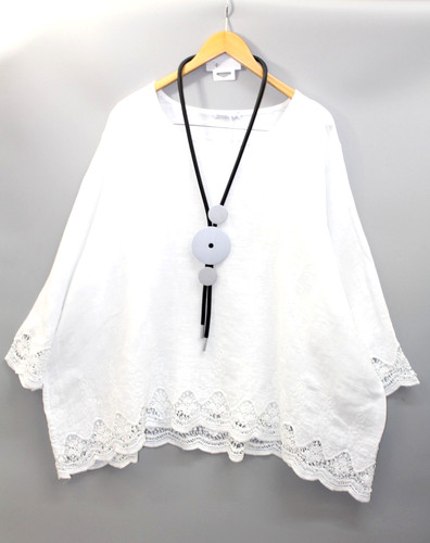 Moonshine leinen tunika bluse - leinen,