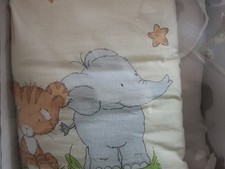 Bettset für Babys Komplett Set Kopfkissenbezug ,Bettdeckenbezug, Nestchen Himmel