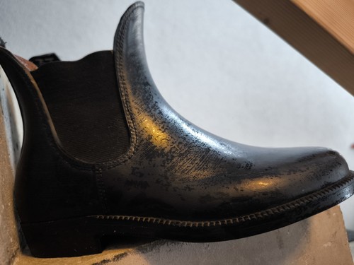 Reitstiefeletten schwarz leder - schwarz,