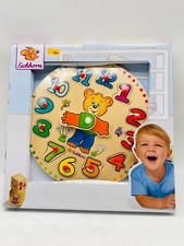 Eichhorn Steckpuzzle UHR Steckspielzeug Holzpuzzle Holzspielzeug Neu & OVP