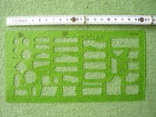 Zeichenschablonen, Winkelmesser, Kurvenschablone-Technisches Zeichnen, Schule