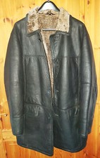 Herren-Lammfelljacke - Naturgewachsen - LEDER - Gr.52 - Paolo Negrato - braun