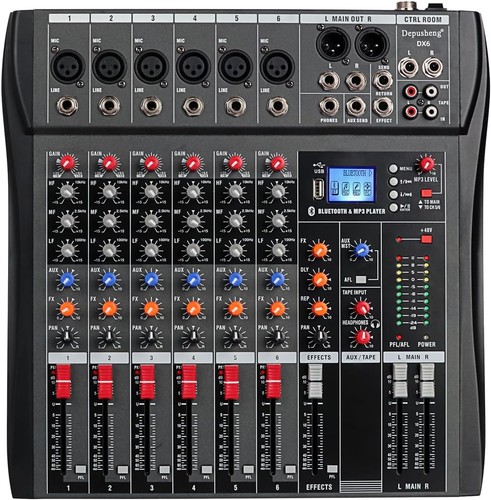 Mixer kanal digital usb - 6-kanal,