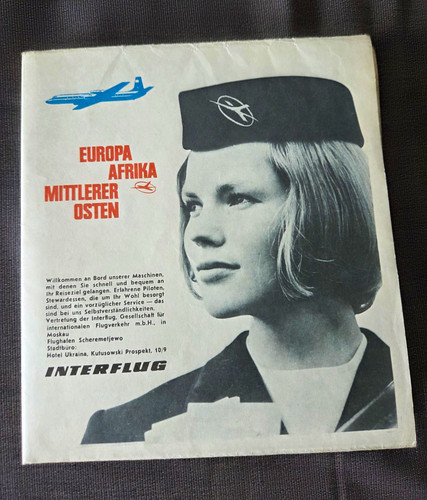 Interflug prospekt beilage mit - interflug, prospekt/beilage