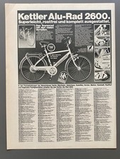 Kettler Alu-Rad 2600 Fahrrad 70s retro 1977 Vintage Ad Werbung Reklame