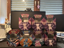 7 LEERE Pokémon Tins Sammler-Dosen Metall Boxen 
