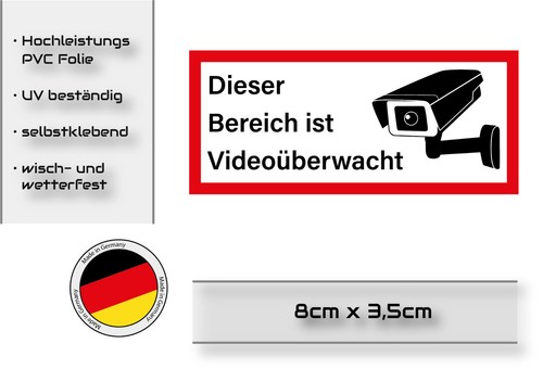 Achtung videoüberwachung - achtung,