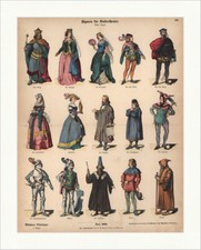 Figuren für Kindertheater I König Prinzessin Faksimile Münchener Bilderbogen 299