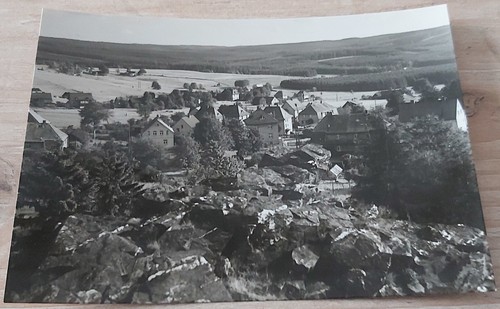 Postkarte grünbach bei - s/w, ak