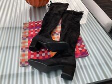 Neu, Högl, schwarz, Stiefel, overknees, Gr. 39 (6), Leder, UVP 299 €