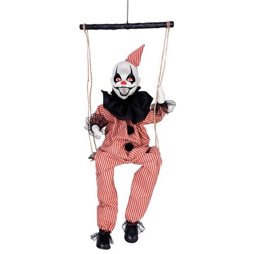Hängender clown auf - clown, der