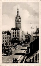 Ak Elbląg Elbing Westpreußen, Hohe Brücke, St. Nikolaus, Menschen,... - 4874504