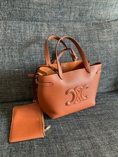 Celine Anais Mini Shopper aus genarbtem Kalbsleder, tan, Top Zustand, 