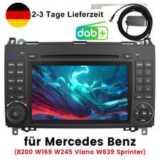 7'' Autoradio CD DVD DAB+ USB Für Mercedes Benz A/B Vito W169 W245 Sprinter Navi