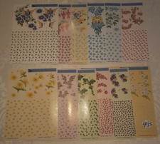 3D Motivbogen 12 Stück Angelika Wagener 3136 bis 3147 Etappenbogen Bastelbogen 