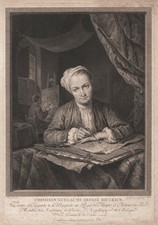 Christian Wilhelm Ernst Dietrich Kupferstecher Maler Portrait Kupferstich 1765