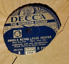 AMBROSE AND HIS ORCHESTRA DECCA SCHELLACKPLATTE