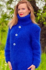 Blue mohair catsuit sweater
