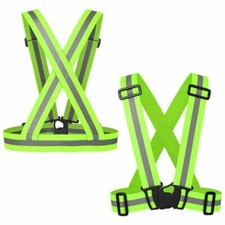 2x Warnweste Reflektierende Sicherheitsweste Fahrrad Laufen Reflektorweste