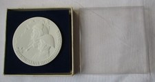 DDR Porzellan Medaille