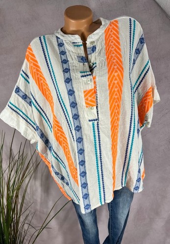 Italy boho weite legere bluse - weite,