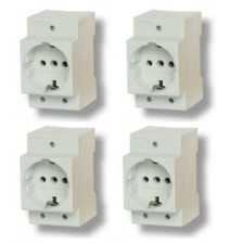 Steckdose für Zählerschrank Hutschiene Schaltschrank Einbausteckdose 230V 16A