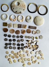 Perlmutt Perlen Perlmuttscheiben Konvolut Schmuckherstellung Armbänder Ketten