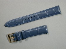 echt Leder Uhrenarmband D-Blau