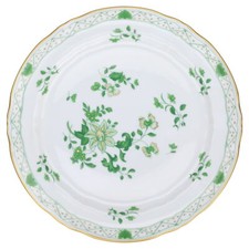 Speiseteller Raynaud & Co. Limoges Blumenmotiv grün Form I Wilh. Drache