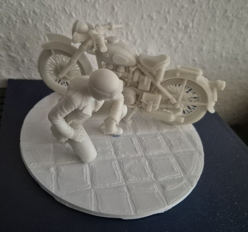 Biker girl mit motorrad - biker,