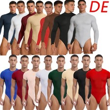 Herren Langarm Einteiler Body