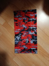 Rotes Camouflage Multifunktionstuch. Leichter Stoff. Neu