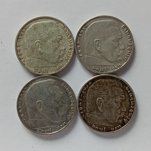 Reichsmark hindenburg - 4x,
