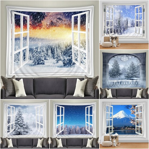 Großes fenster schnee - fenster,