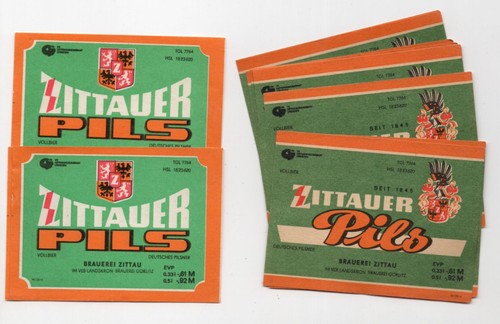 Bieretikett ddr zittauer pils - ddr,