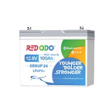 Redodo 12V 100Ah Bluetooth LiFePO4 Lithium Batterie - Ausgezeichneter Zustand