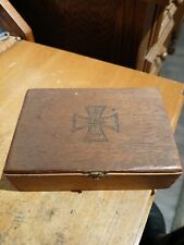 Altes Zigaretten oder Zigarren Etui aus Holz Kaiserreich 1914 aus Haus Entrümpel